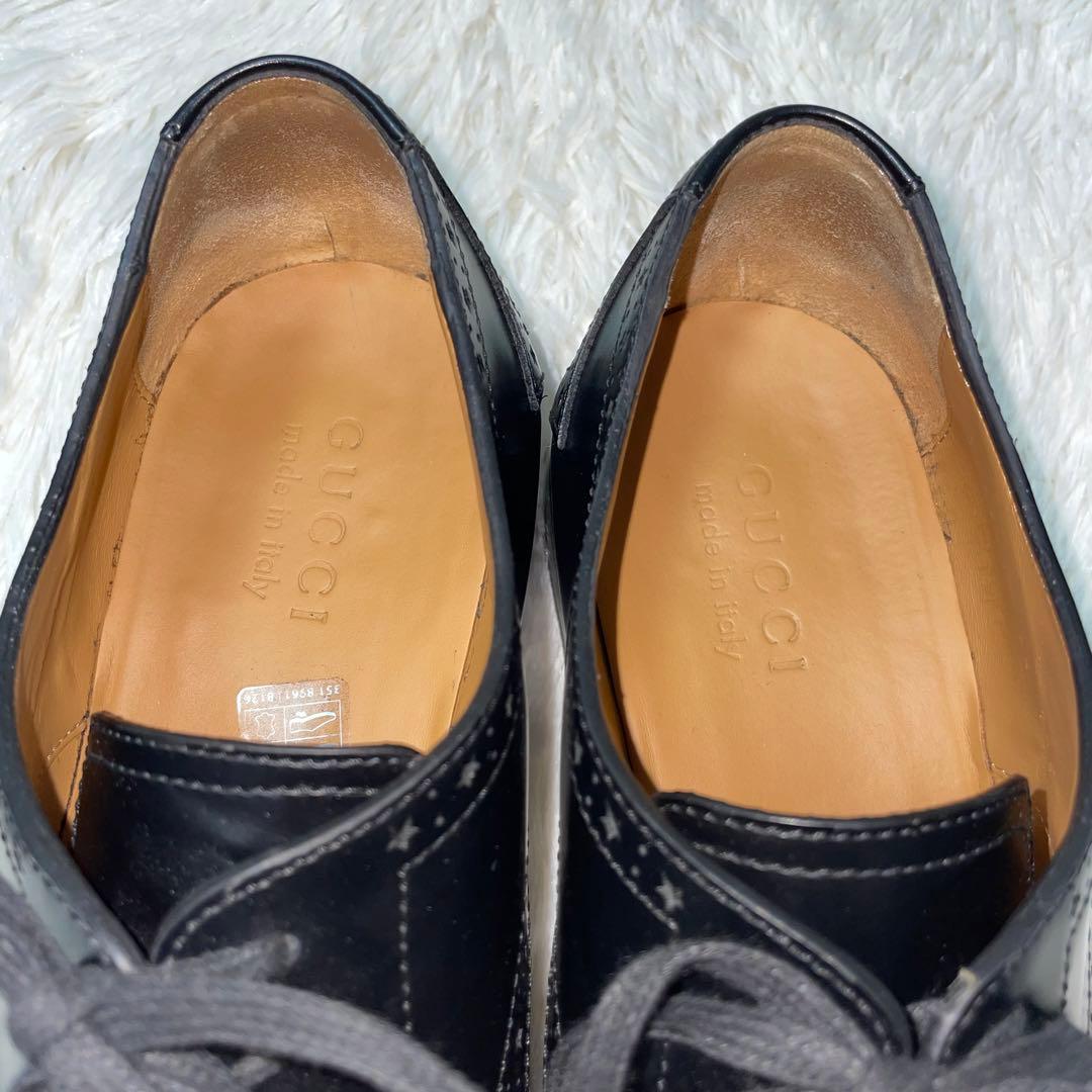 極美品✨定価17万　GUCCI レザーシューズ　希少モデル　27〜27.5cm