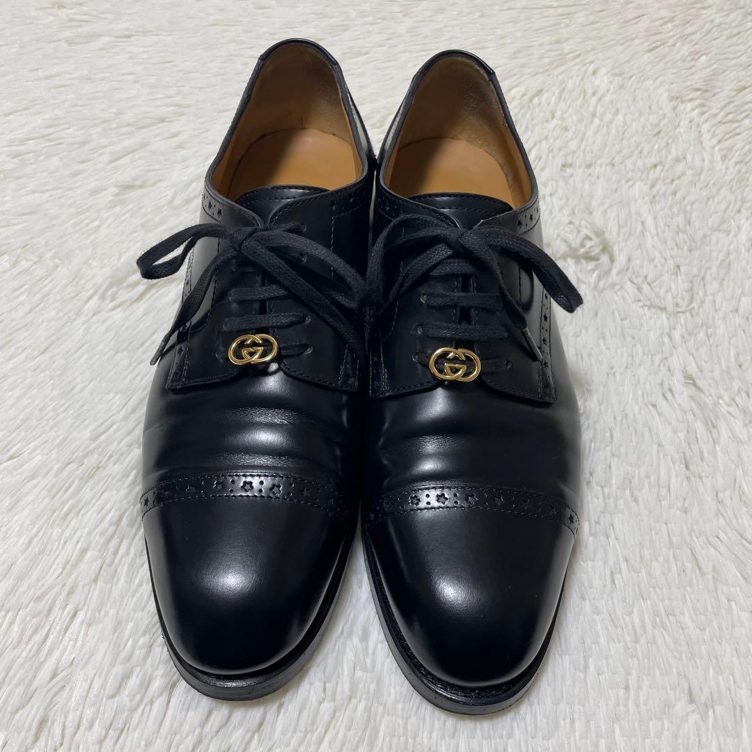 極美品✨定価17万　GUCCI レザーシューズ　希少モデル　27〜27.5cm