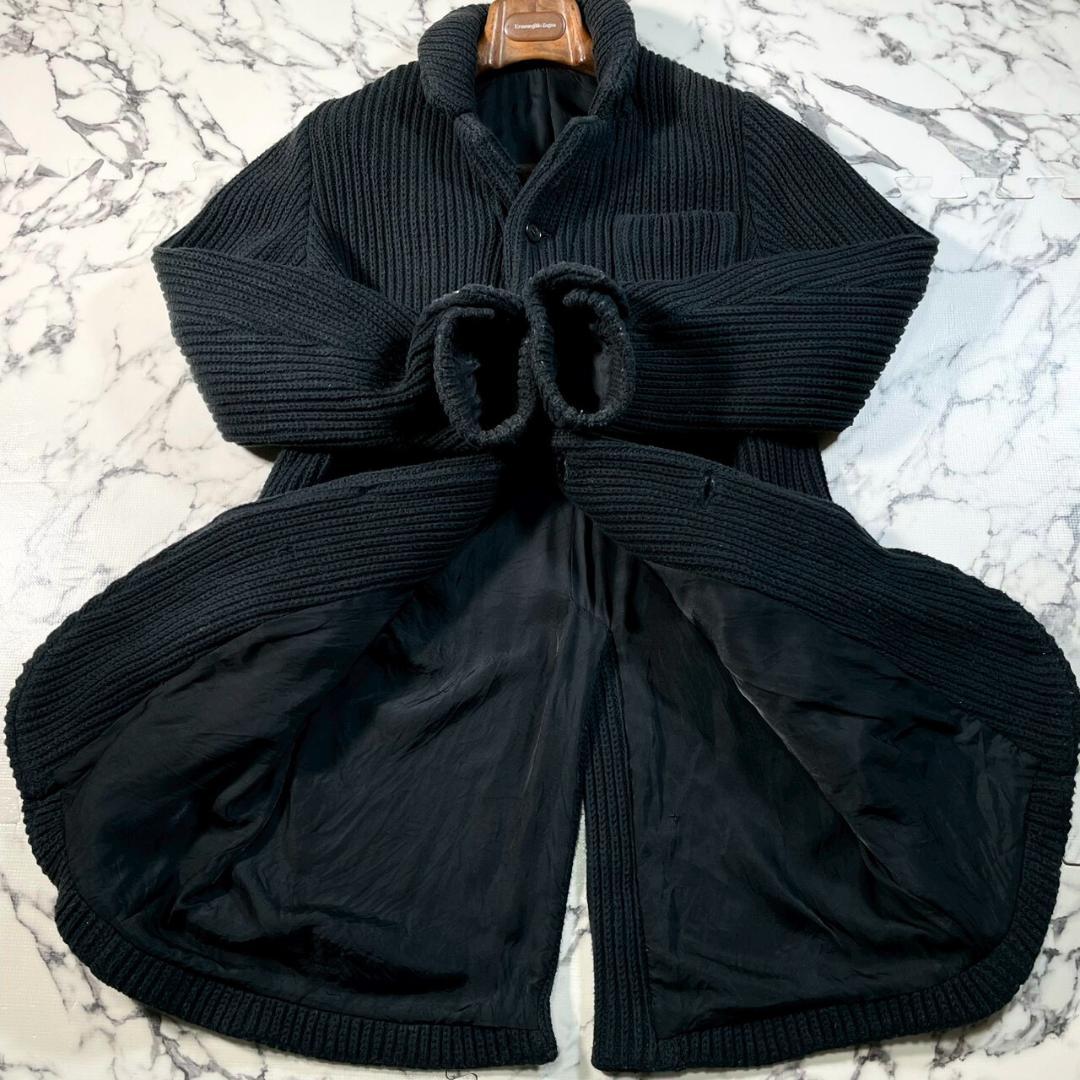 ✨定価12.9万✨UNDERCOVER ニット チェスターコート 2/M 黒