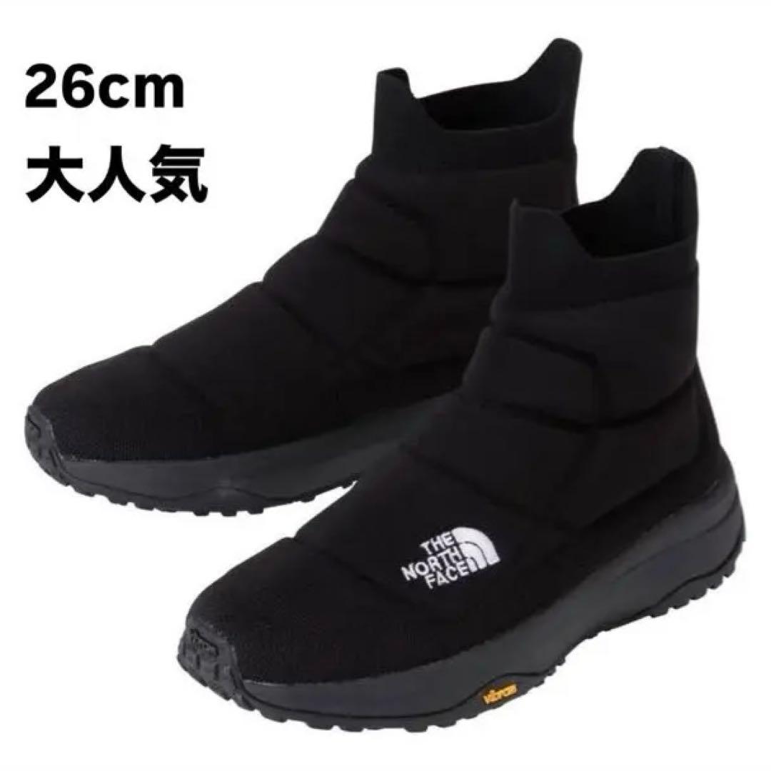 THE NORTH FACE ブラックブーツ SHELTERKNITMIDWR
