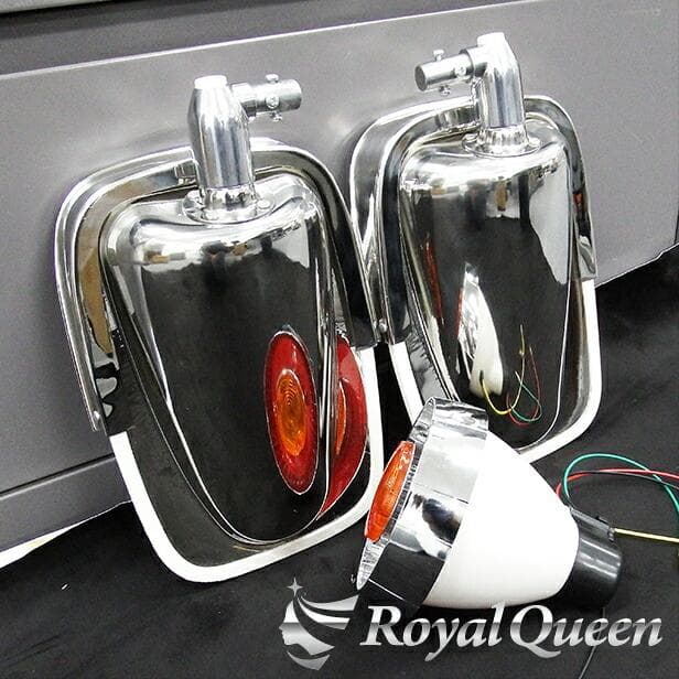 0575 復刻版 ステンレス製 五光ミラー 鏡面 ハイウェイミラー 高速ミラー