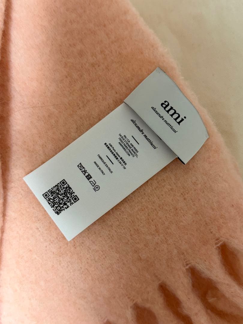 AMI PARIS アミパリス　マフラー ピンク