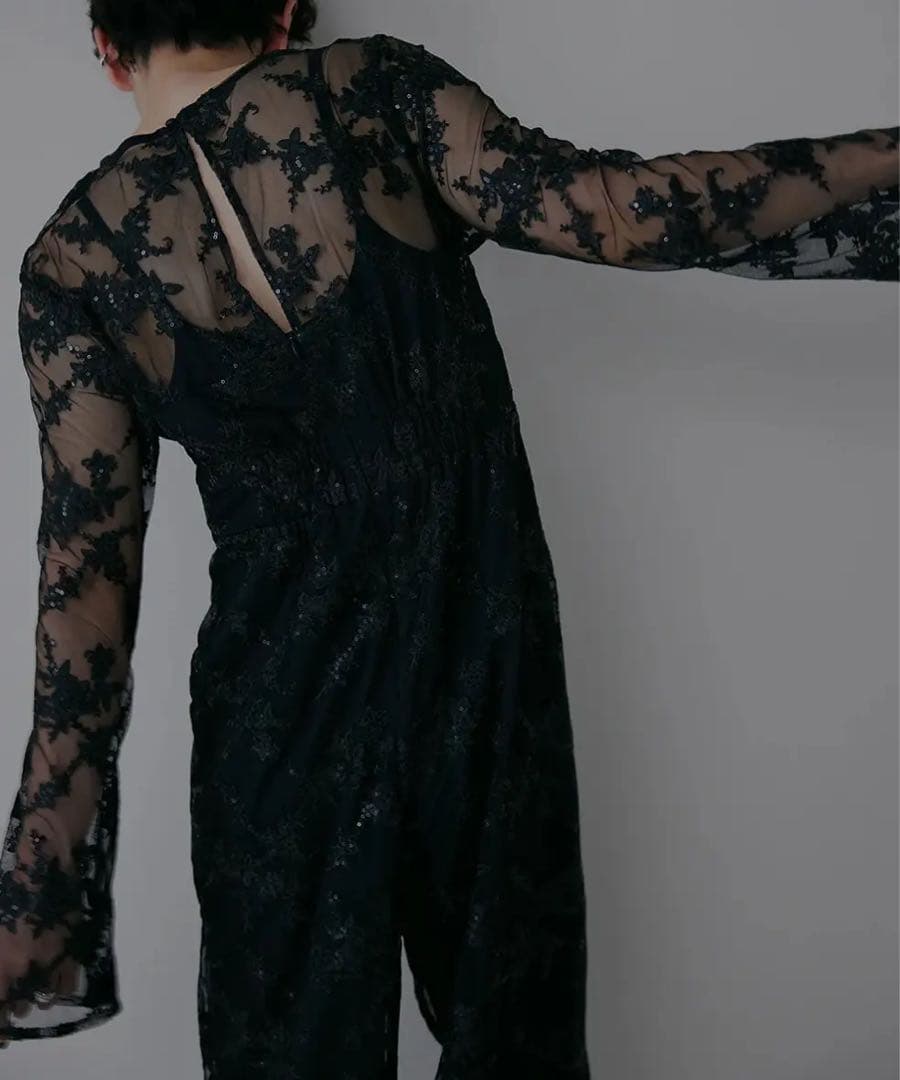 美品⭐︎ Ameri vintage SPANGLE LACE ROMPERS