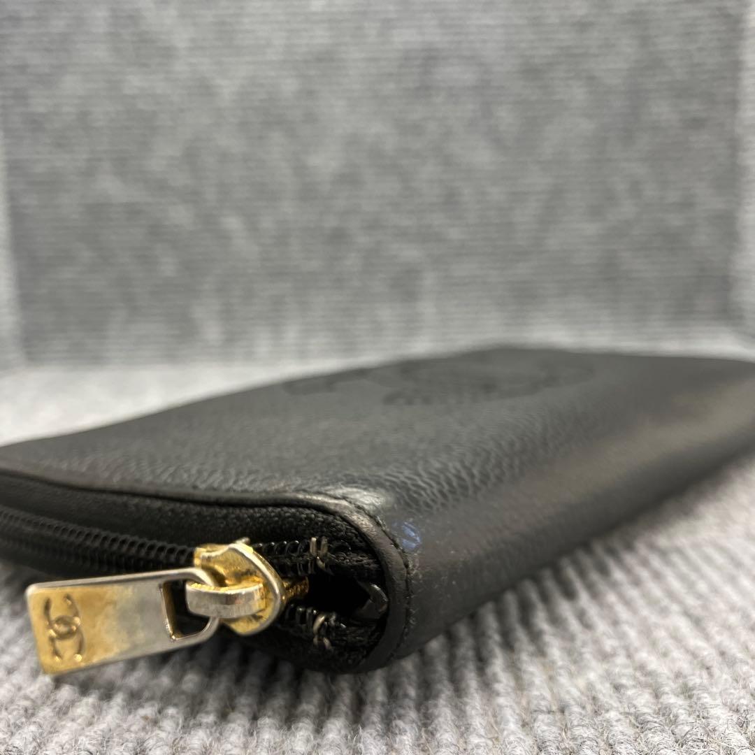 CHANEL　シャネル　長財布　キャビアスキン　ココマーク　43