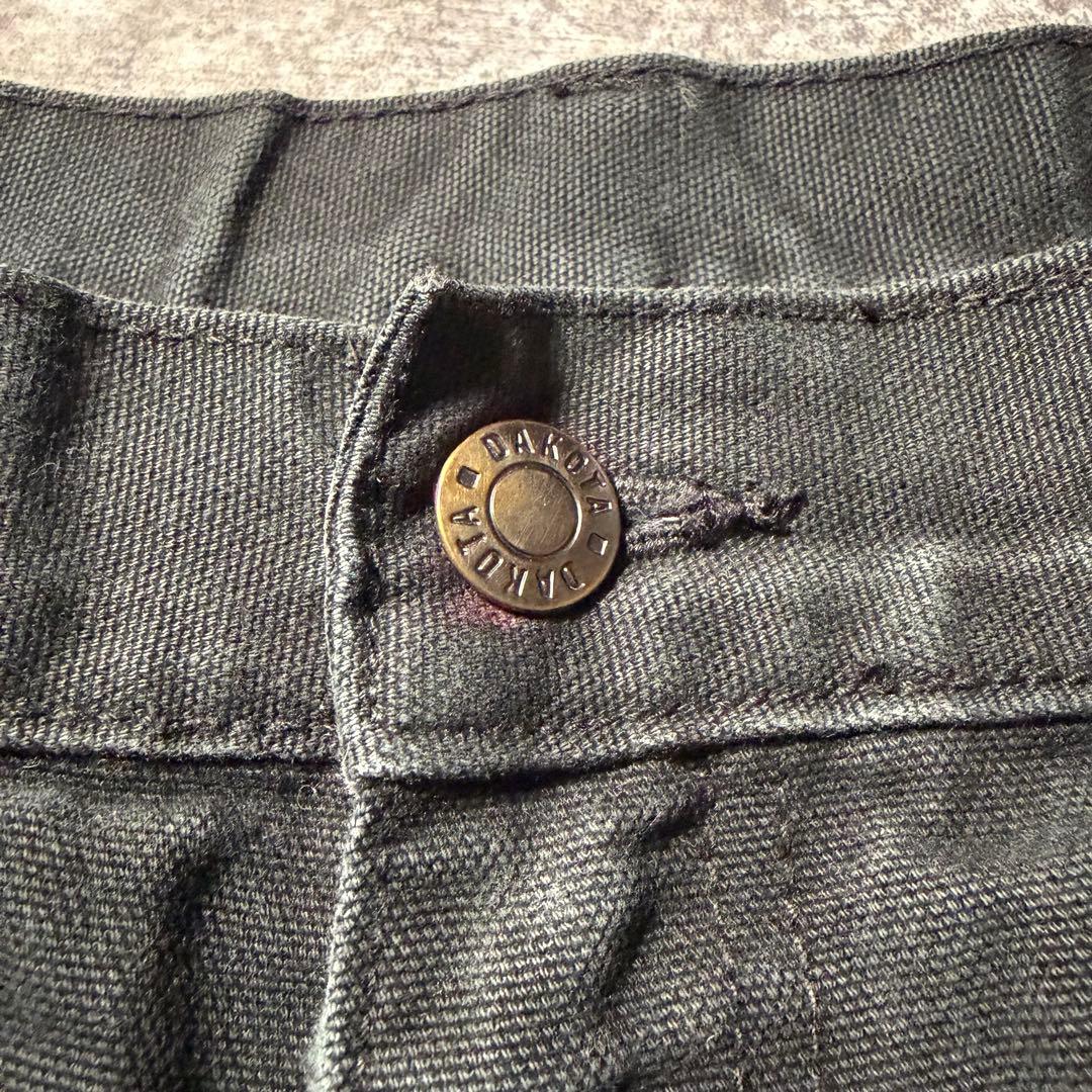 古着 DAKOTA ダブルニー ペインターパンツ W40 L32 ブラック
