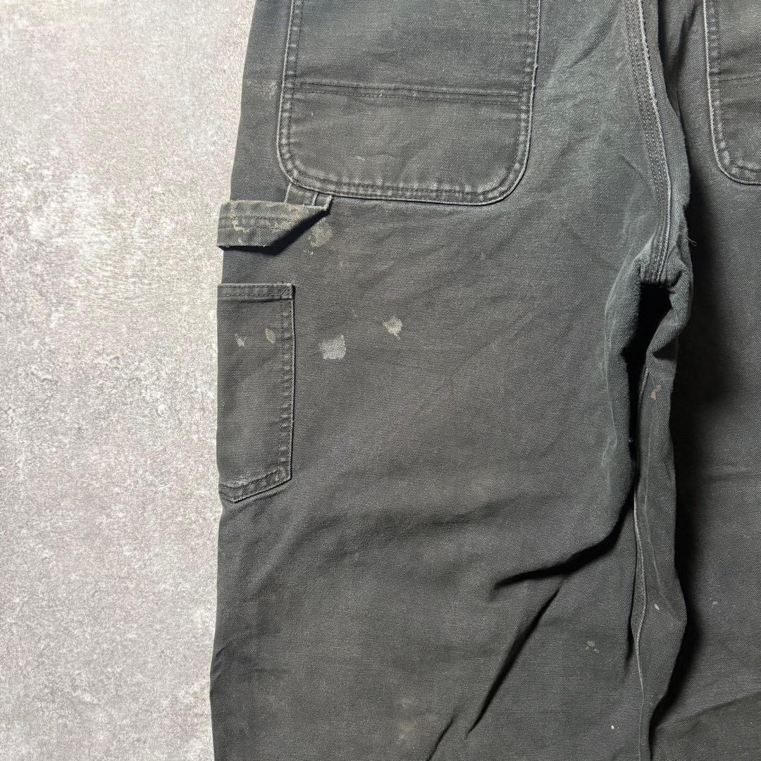 古着 DAKOTA ダブルニー ペインターパンツ W40 L32 ブラック