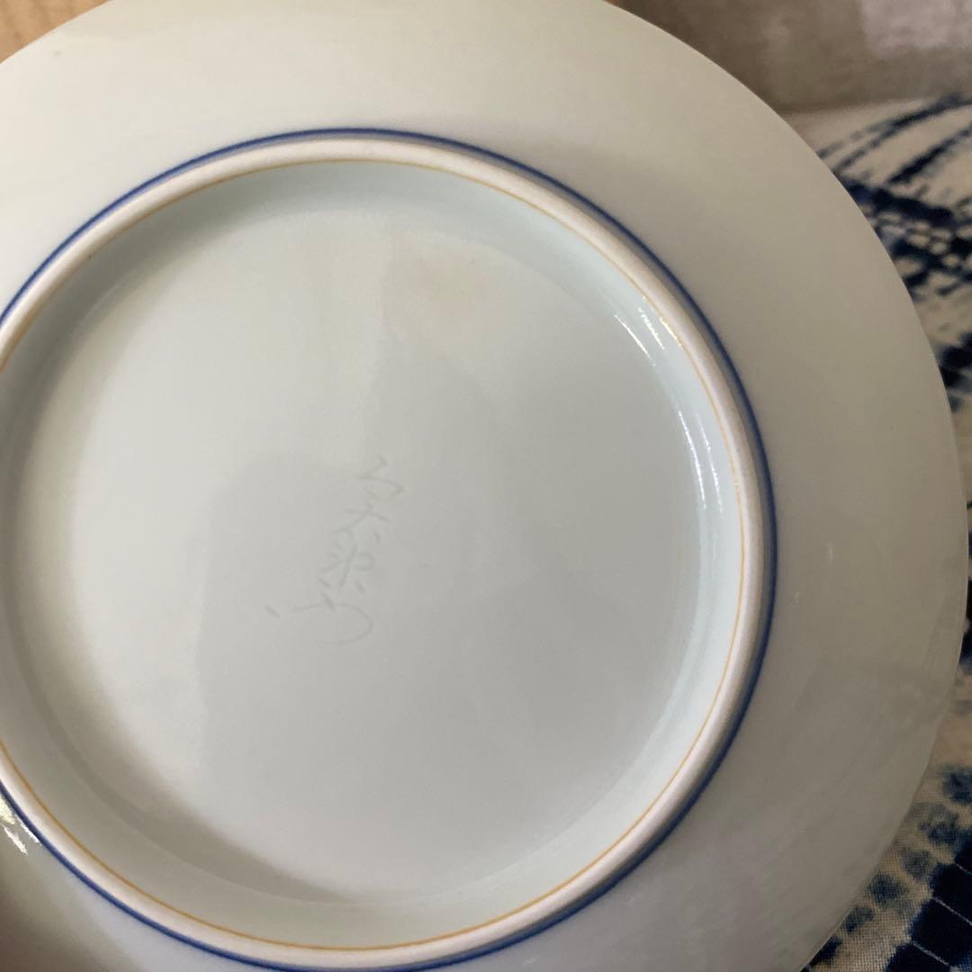 セール人間国宝 十四代 今泉今右衛門 本人作 色絵薄墨吹墨墨はじき雪文紅茶碗