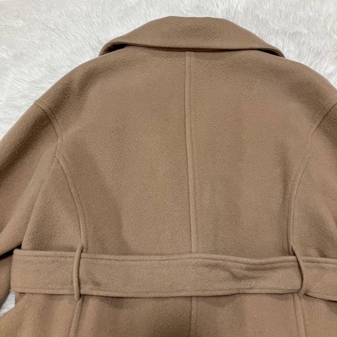 スナイデル プレミアウール カシミヤ混 ロングコート ベージュ ベルト付