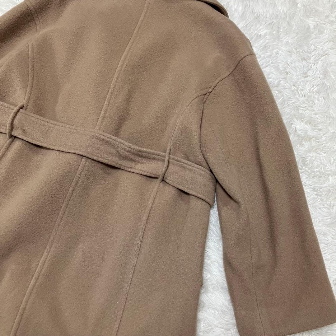スナイデル プレミアウール カシミヤ混 ロングコート ベージュ ベルト付
