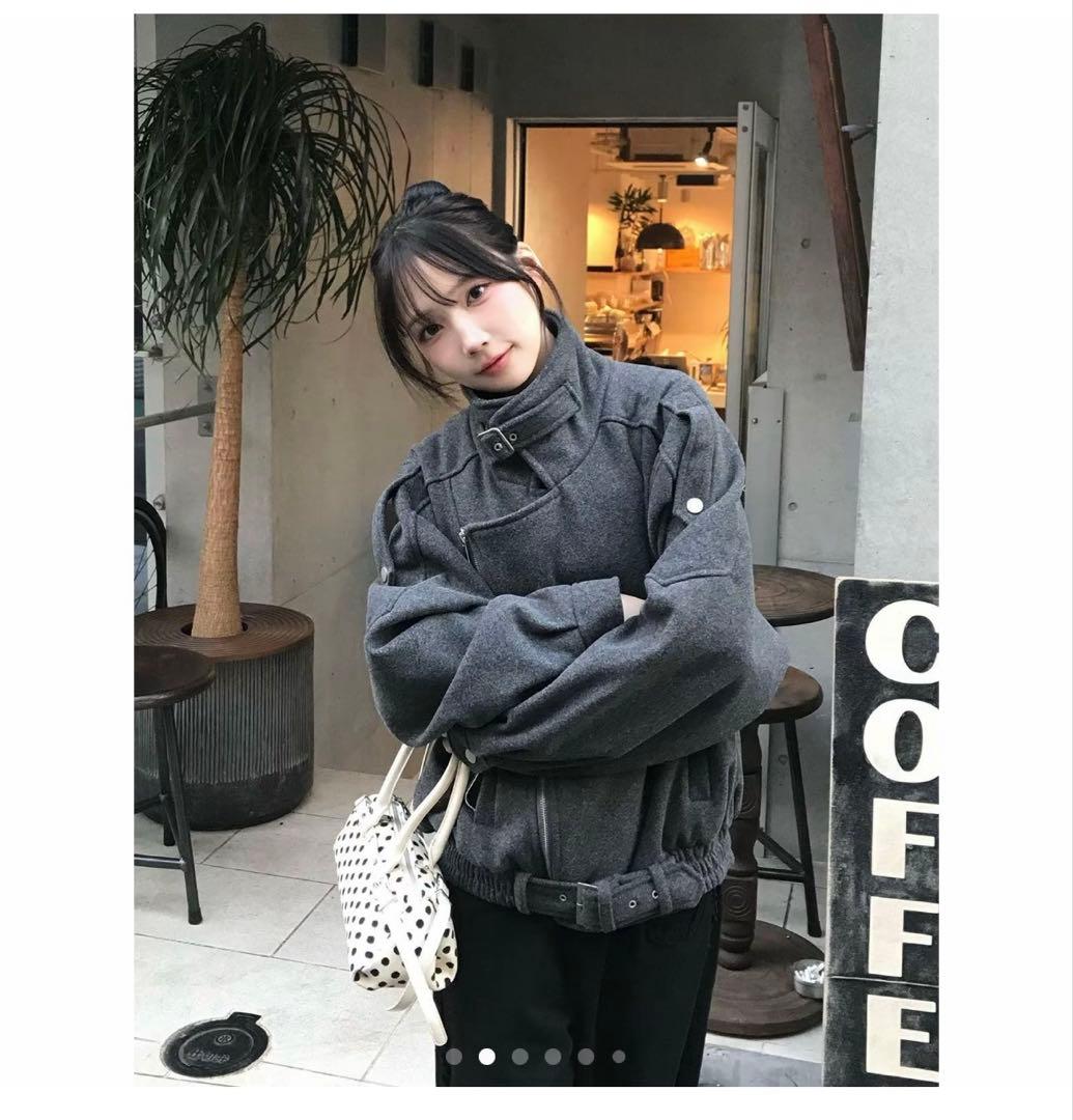 emmy オーバーサイズライダースコート︎‪ 公式サイトsold out商品‪✿