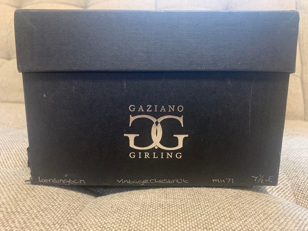 25万ガジアーノガーリング ケンジントン 7.5E ブラウン シューツリー・箱付
