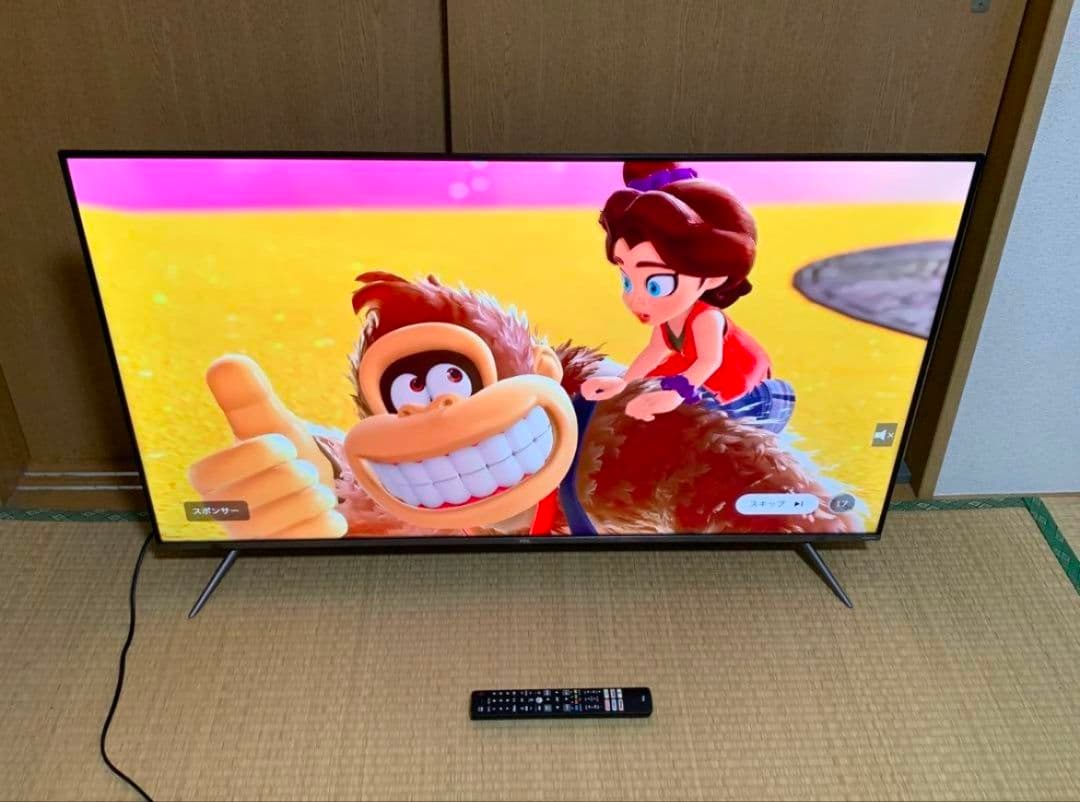 4K TCL 50型✨チューナー内蔵スマートテレビ ネット動画/地上波 22年製