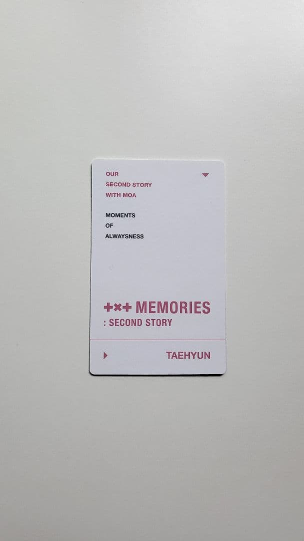 TXT Memories メモリーズ トレカ ヨンジュン テヒョン