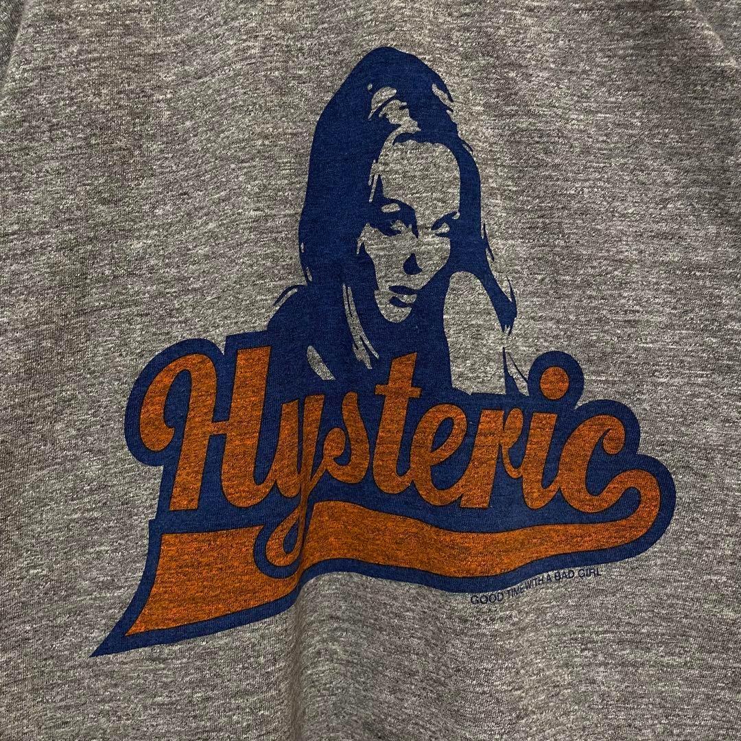 758【入手困難】ヒステリックグラマー♤ビッグロゴ　ラグランTシャツ　希少　美品