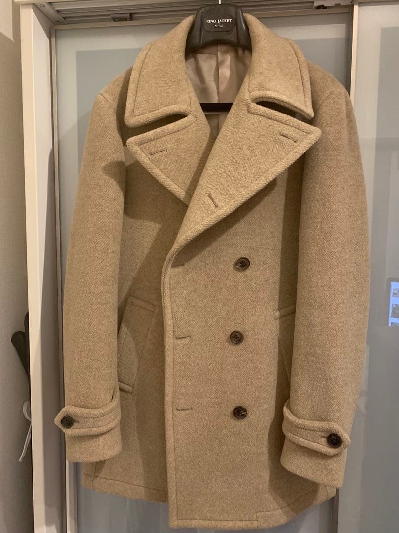 RING JACKET PEA COAT(ウール・アルパカ) ベージュ