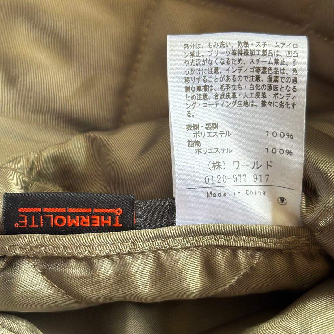 美品 アンタイトル 撥水 中綿ライナー付き2WAY フーデットコート サイズ3