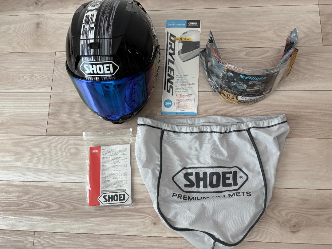 SHOEI X-Fifteen TC-5 クロスロゴ L ＋ ミラーシールド