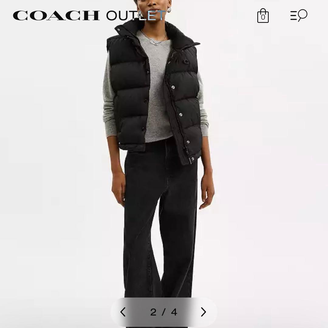 COACH パッファーベスト Lサイズ
