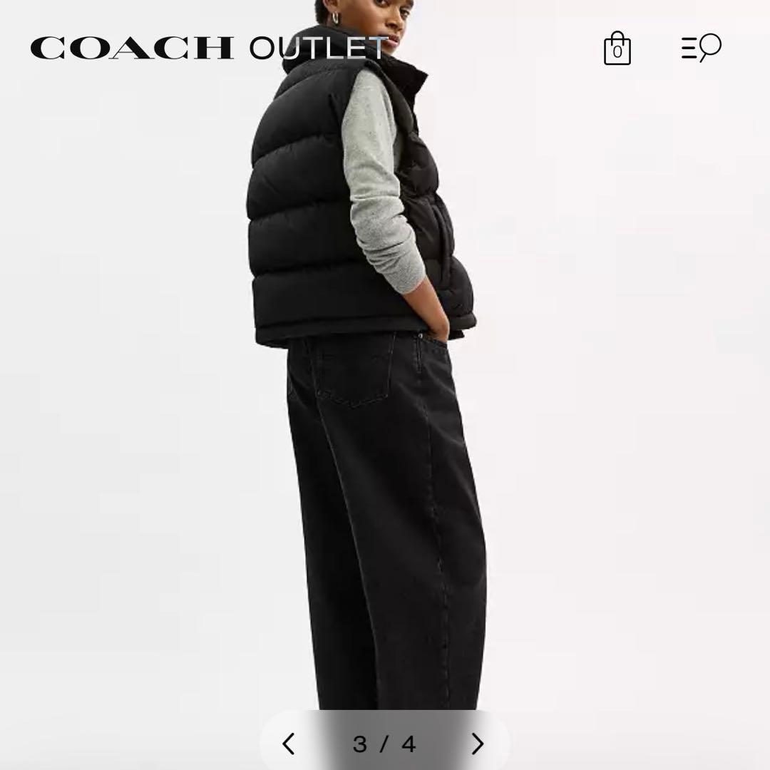 COACH パッファーベスト Lサイズ