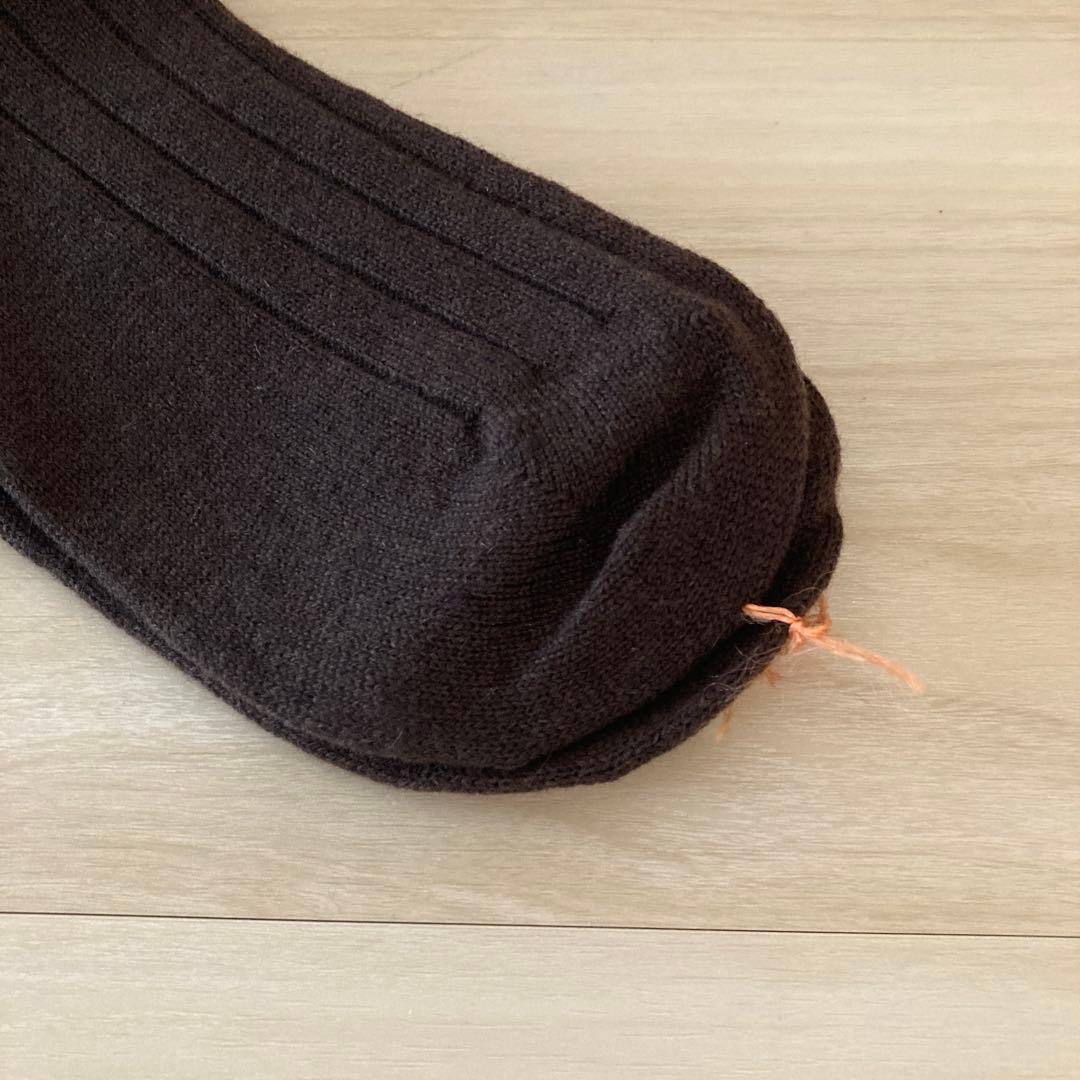 未使用　保管品　Berluti カシミヤ100% ロングホーズ　ダークブラウン