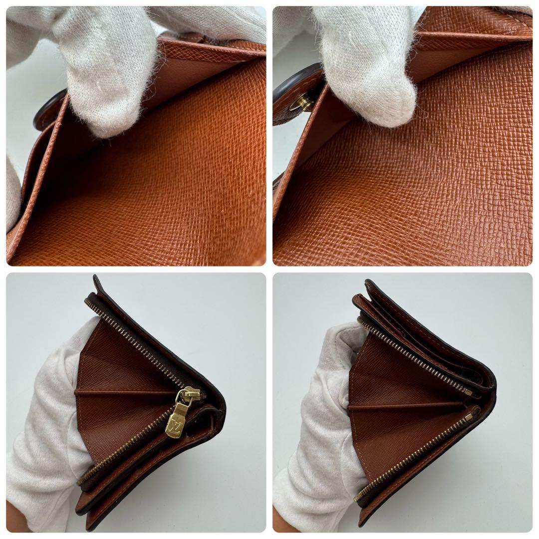 【極美品】ルイヴィトン　モノグラム　コンパクトジップ　二つ折り財布　財布　ミニ