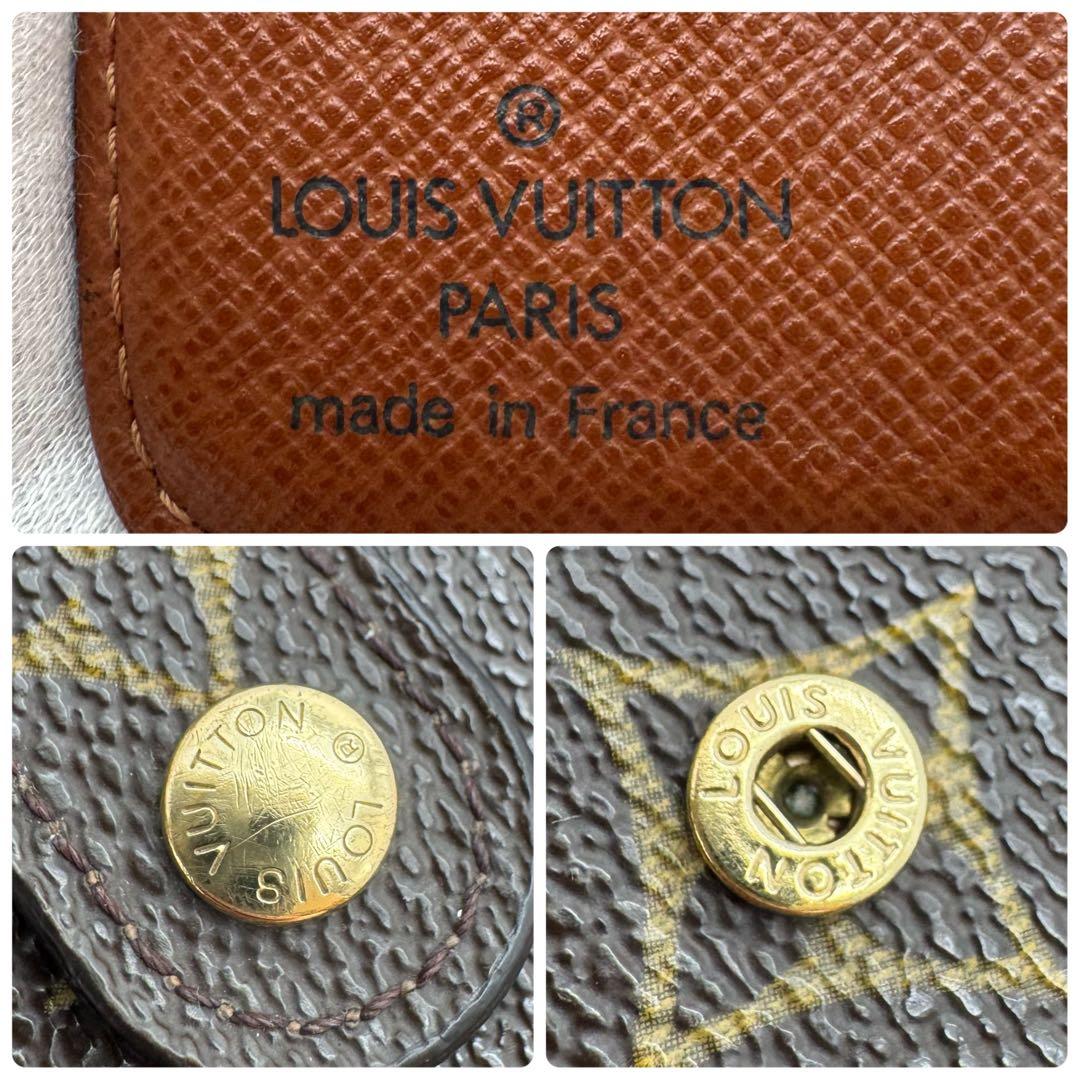 【極美品】ルイヴィトン　モノグラム　コンパクトジップ　二つ折り財布　財布　ミニ