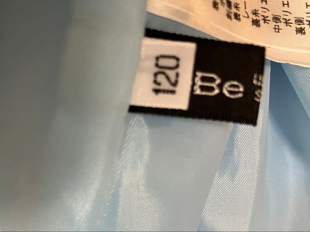 ブルーの刺繍ワンピース　BeBe 120cm 入学式卒業式