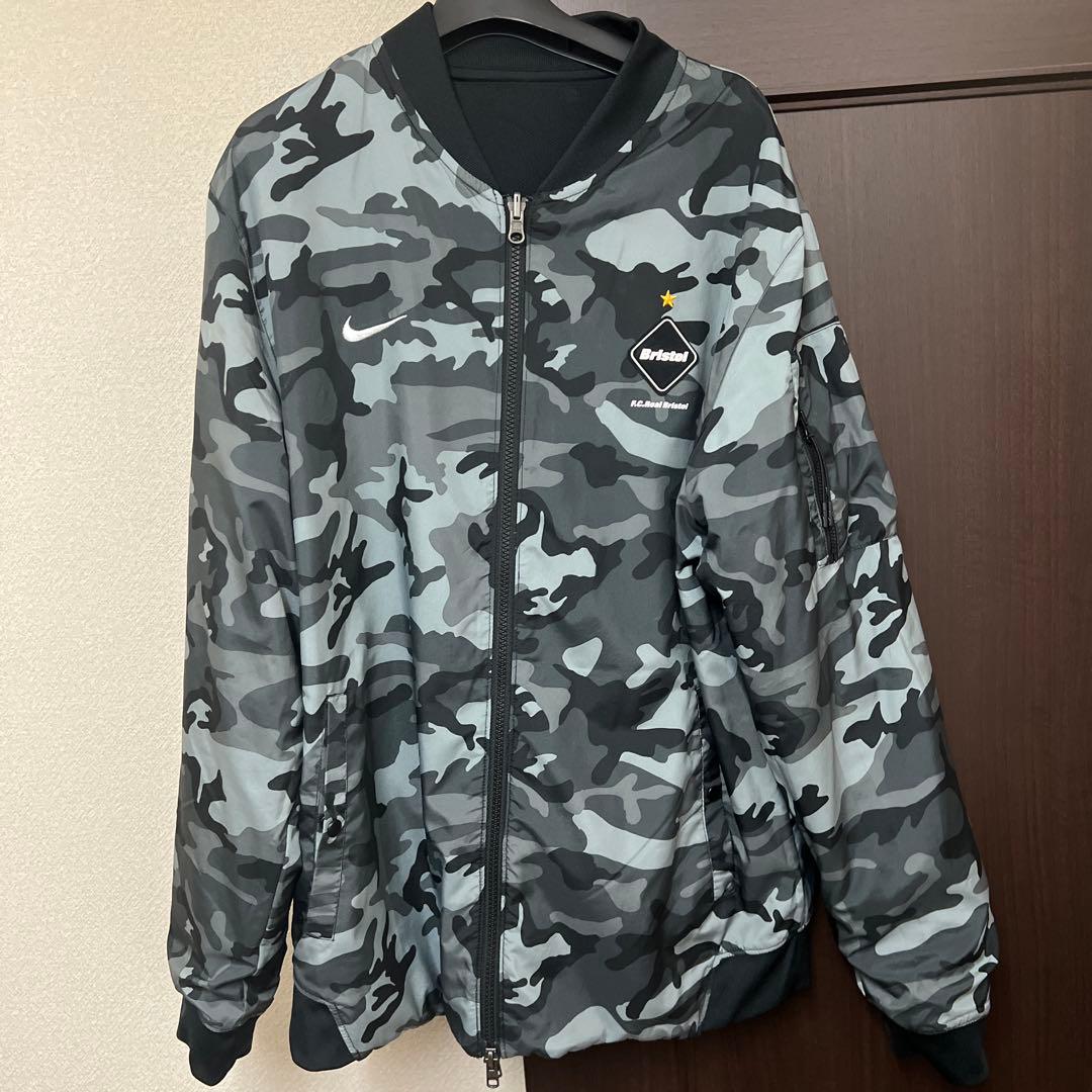 FCRB NIKE リバーシブル PDK ジャケット ブラック カモ