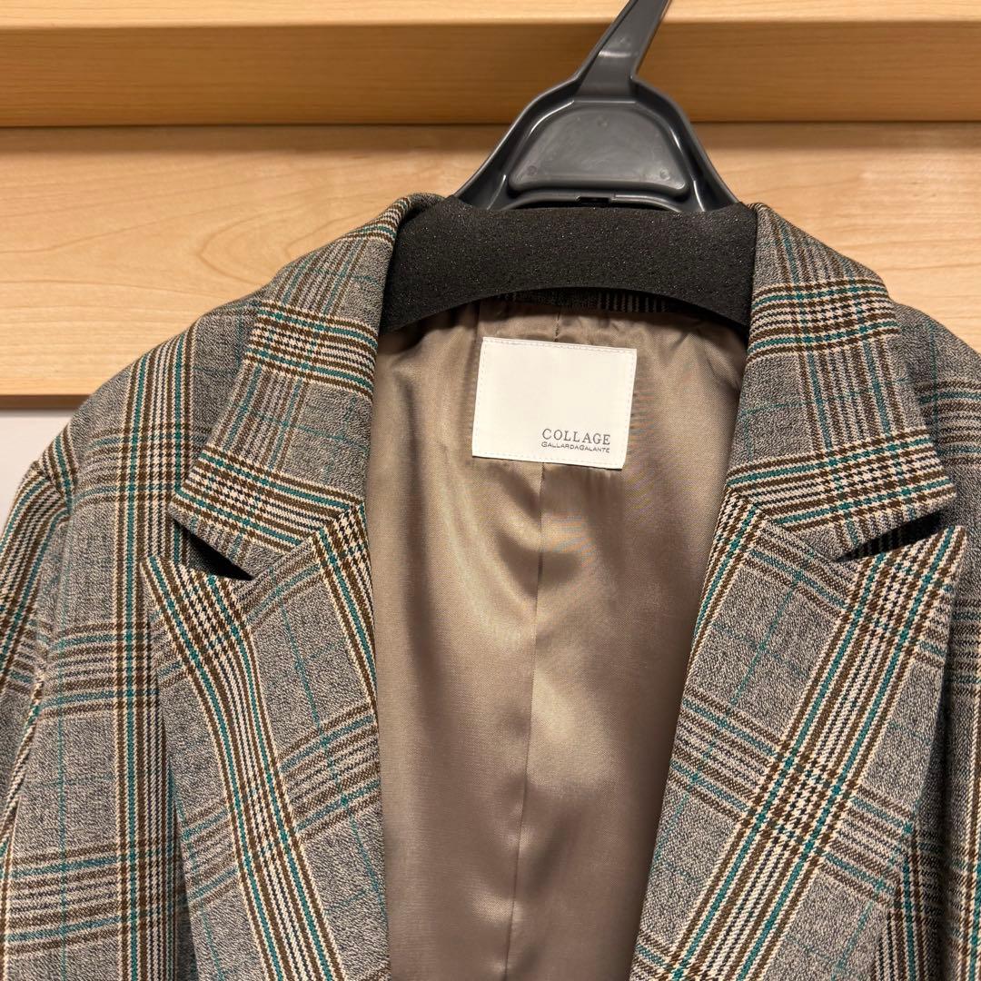 コラージュ ガリャルダガランテ ウールライクダブルジャケット グレー