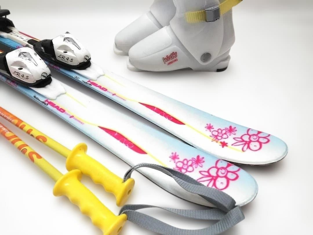 キッズ ジュニアスキー4点セットヘッド MYA No1 107cmブーツ21cm