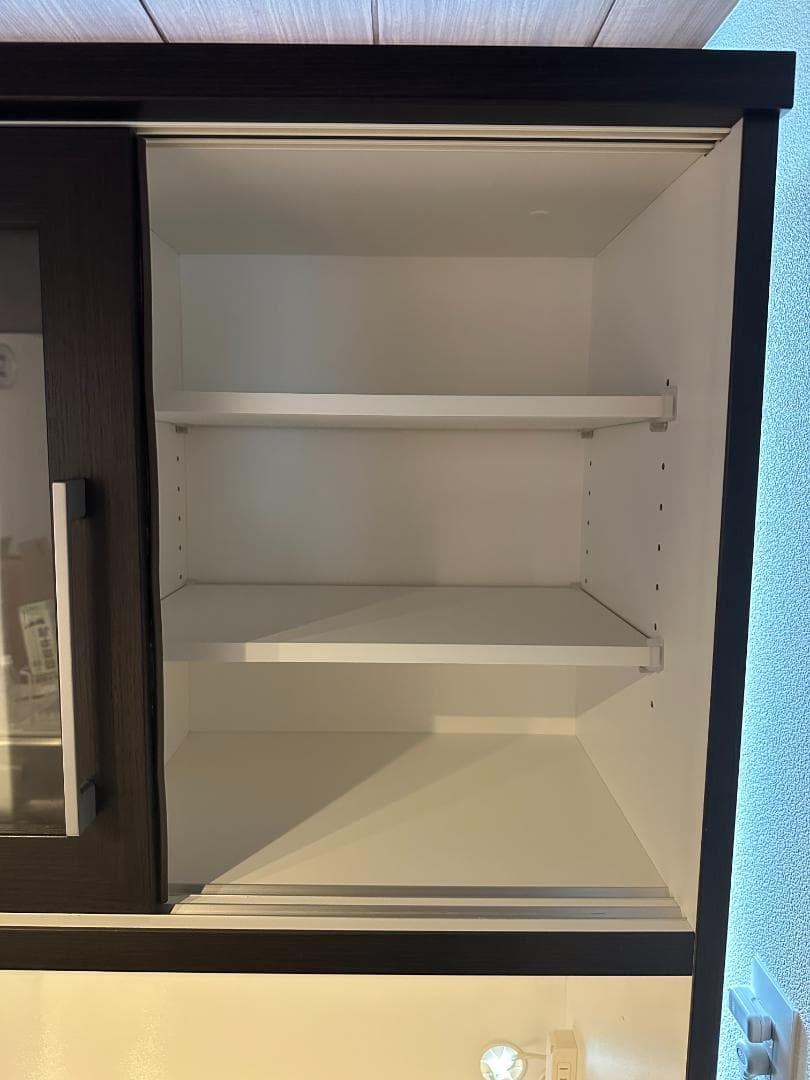 ニトリ 食器棚 幅90cm ダークブラウン 2023年春購入