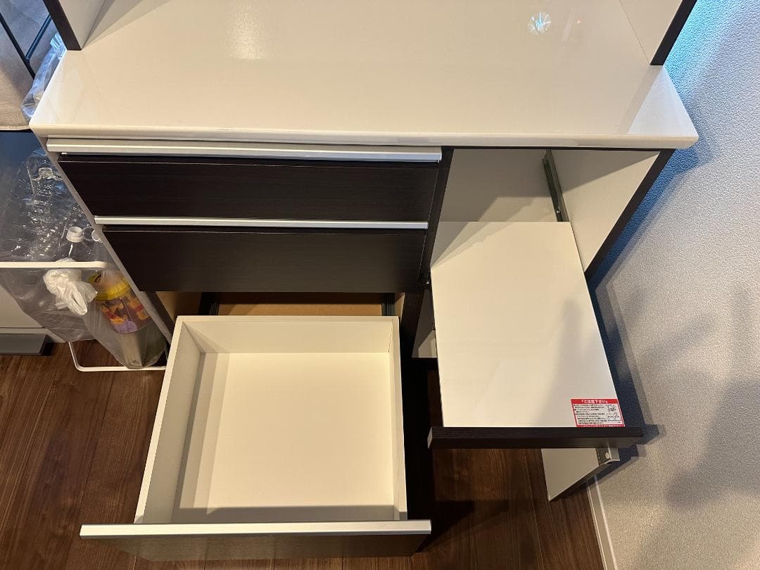 ニトリ 食器棚 幅90cm ダークブラウン 2023年春購入