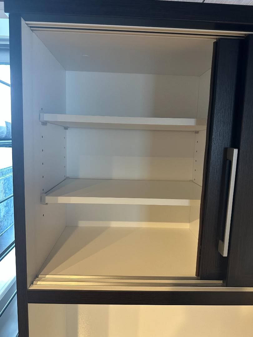 ニトリ 食器棚 幅90cm ダークブラウン 2023年春購入