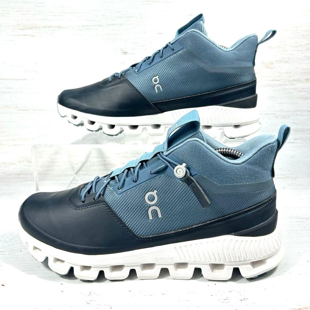 【美品】On ランニングシューズ クラウドハイ　ウォータープルーフ　UK5