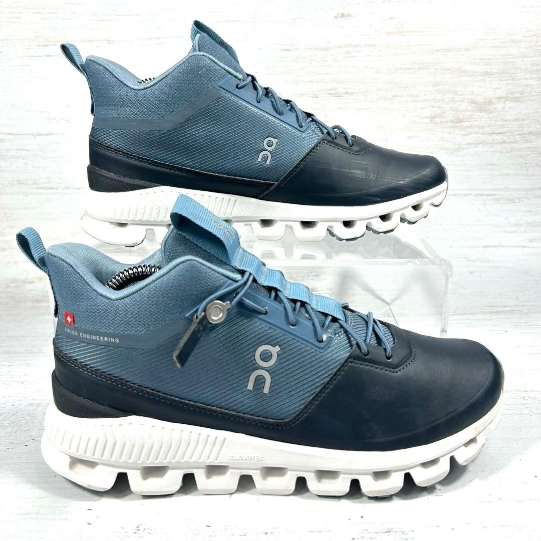 【美品】On ランニングシューズ クラウドハイ　ウォータープルーフ　UK5