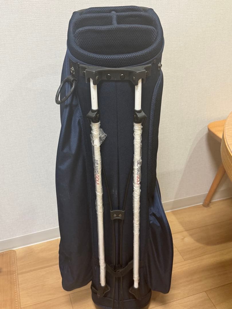 BEAMS GOLF ネイビーキャディバッグ