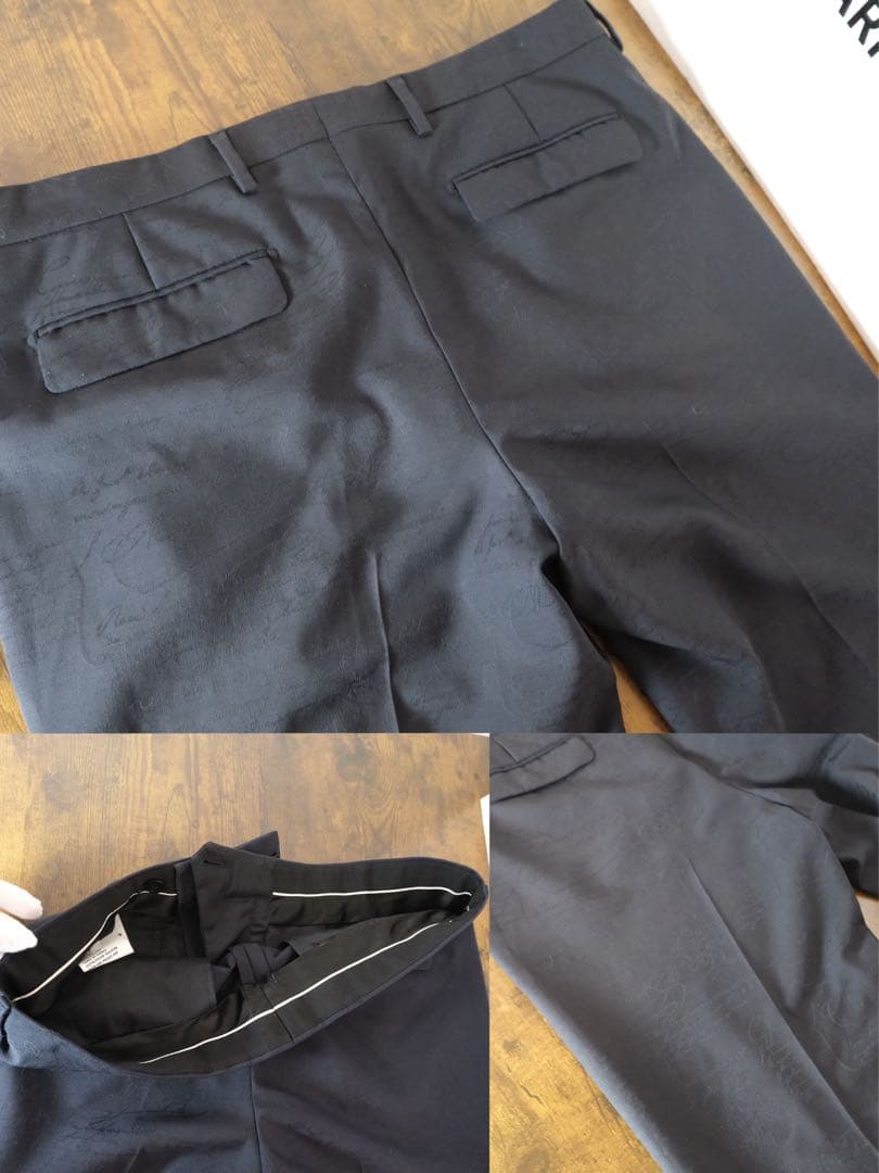 定価約16万円　Berluti 総柄カリグラフィー スクリット 50 パンツ
