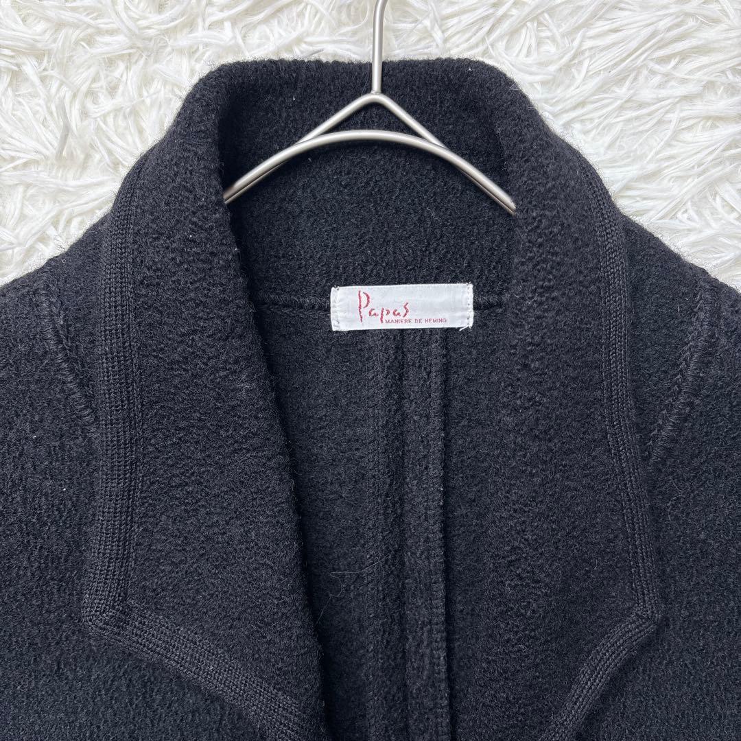 名作✨Papas パパス ウール ハーフコート トグルボタン ジャケット 日本製