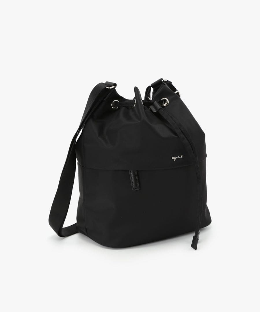 アニエスベー　巾着　ショルダーバッグ NS24－15 ブラック　美品