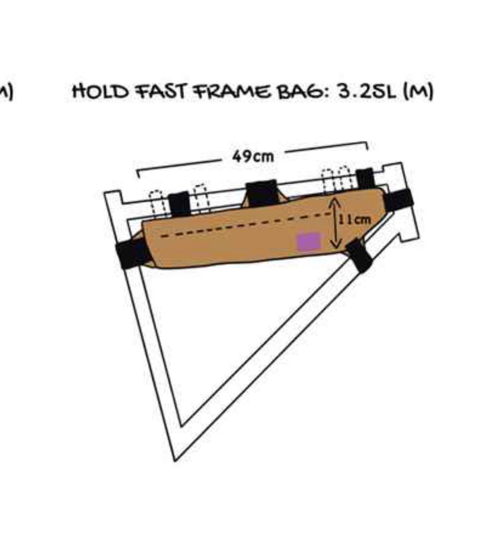 SWIFTINDUSTRIES hold fast frame bag Mサイズ