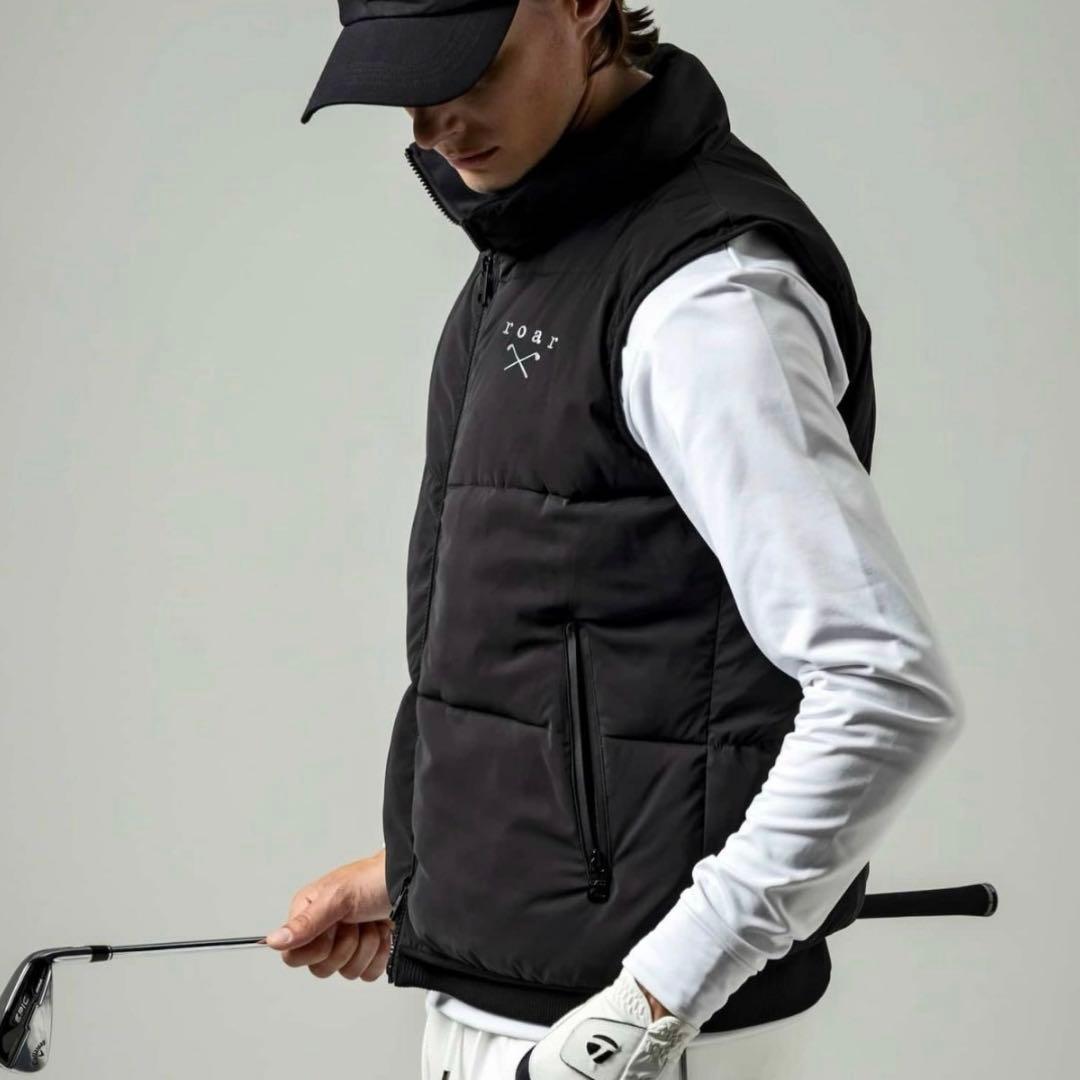【新品】LUXEAKMPLUS×roar／中綿入り ベスト ゴルフウェア XXL