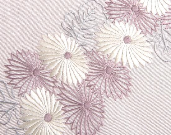 【新品】刺繍 半衿 菊 結婚式 成人式