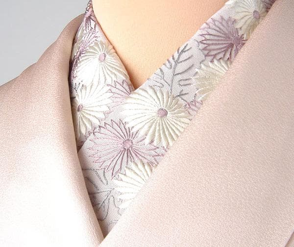 【新品】刺繍 半衿 菊 結婚式 成人式