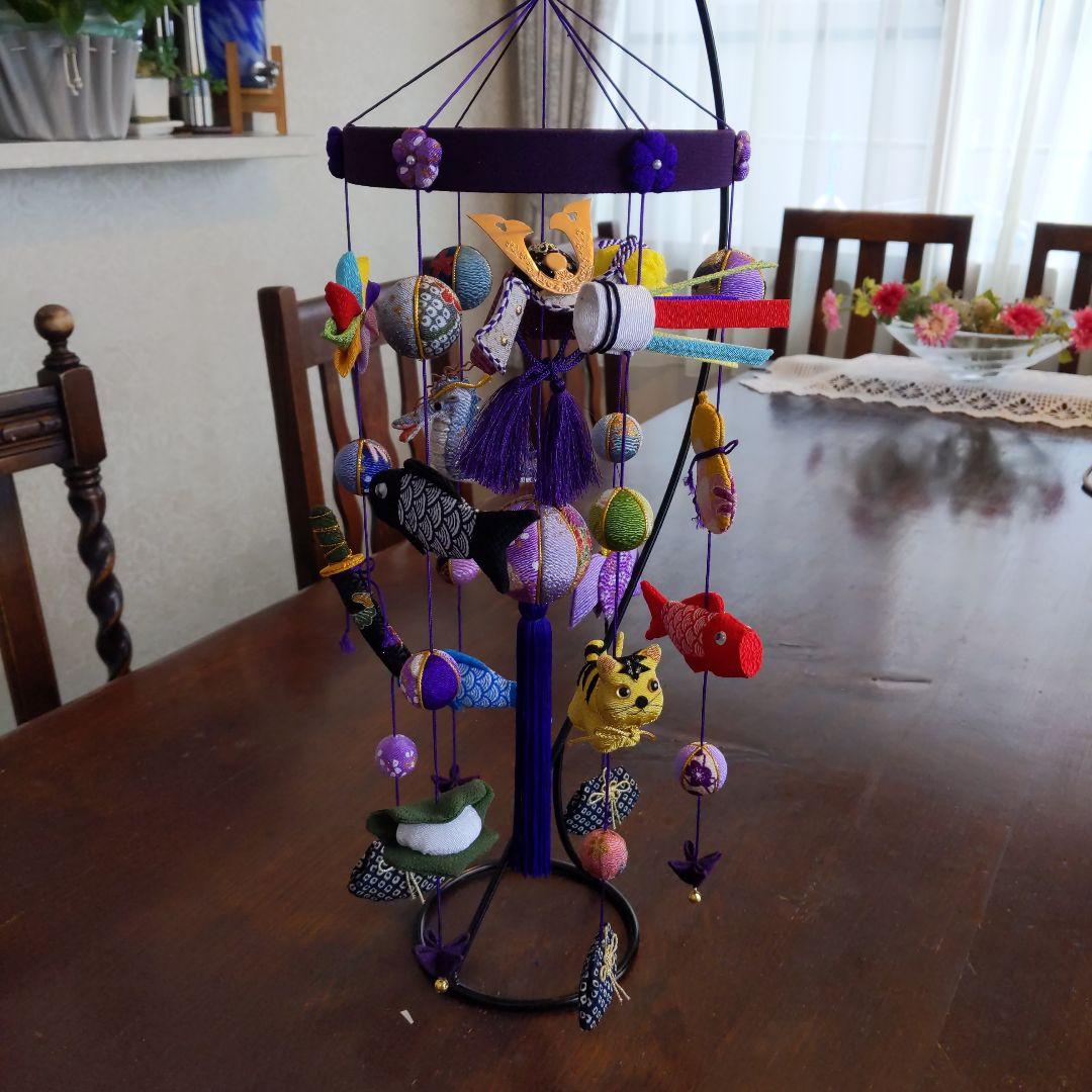 ちりめん細工　端午の節句下げ飾り　(龍付)　nananaまま♡