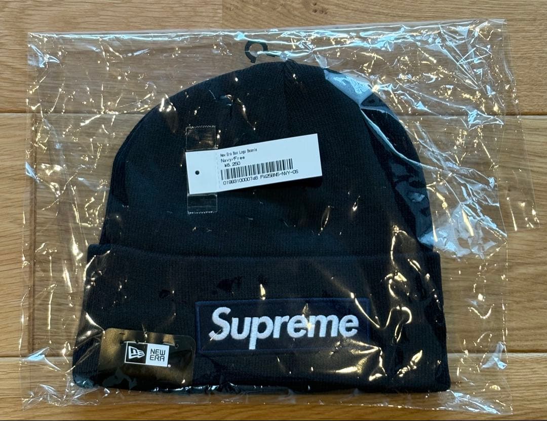 定価以下25aw Supreme New Era Box Logo Beanie
