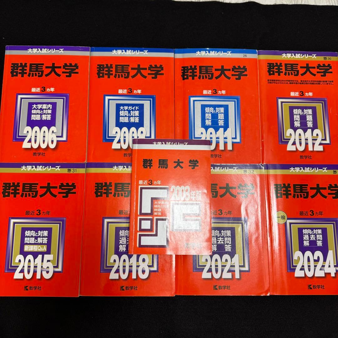 赤本　群馬大学　医学部　2000年～2023年 24年分