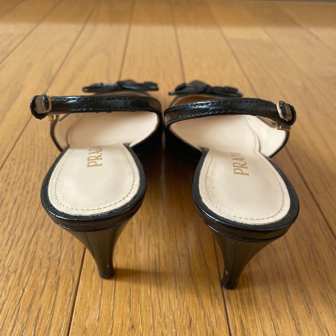 PRADA パンプス　ブラック　サイズ35(23cm程度) ミュール