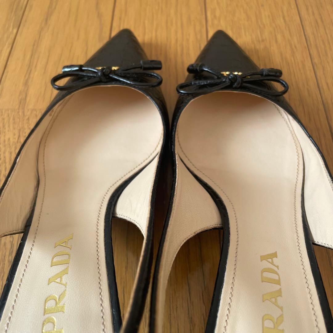 PRADA パンプス　ブラック　サイズ35(23cm程度) ミュール