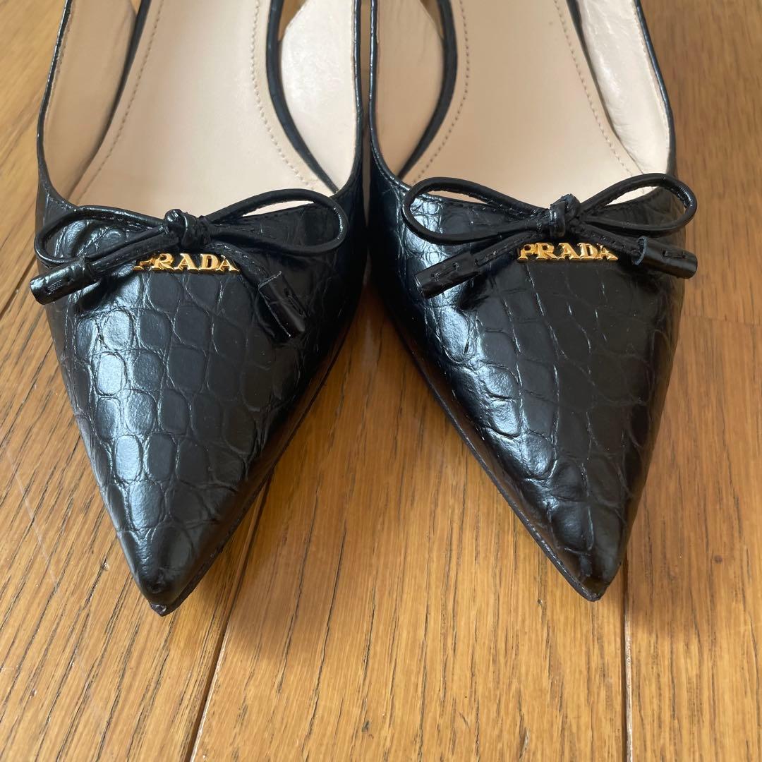 PRADA パンプス　ブラック　サイズ35(23cm程度) ミュール