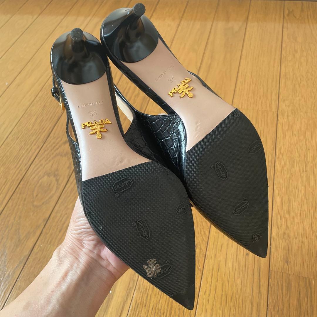 PRADA パンプス　ブラック　サイズ35(23cm程度) ミュール